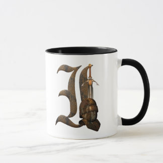 Caneca Inicial oxidada dos cavaleiros mim