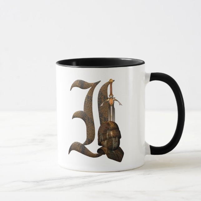 Caneca Inicial oxidada dos cavaleiros mim (Direita)