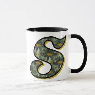 Caneca Inicial S de Monograma de Margarida