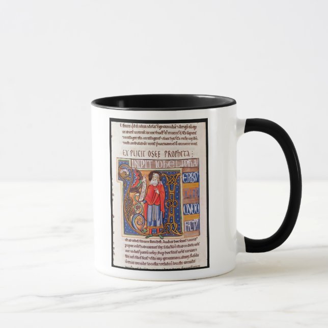 Caneca Inicial "U" de Historiated que descreve Joel (Direita)