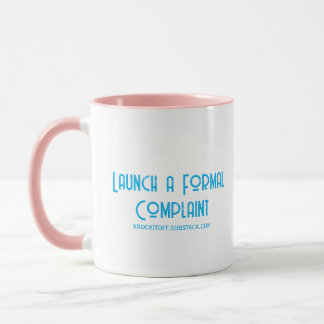 Caneca Iniciar uma Reclamação Formal