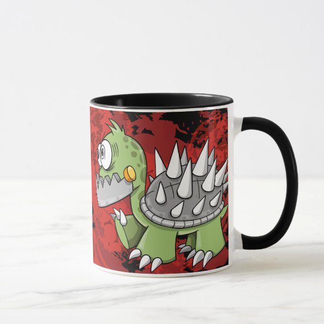 Caneca insana louca da tartaruga da guerra do robô (Direita)