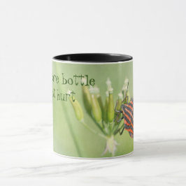 Caneca Inseto Vermelho - Mais Uma Garrafa Não Dói