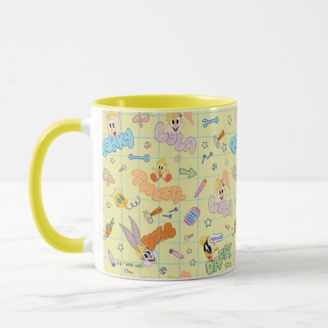 Caneca INSETOS BUNNY BUILDERS™| Padrão de Desenho de Cara (Esquerda)