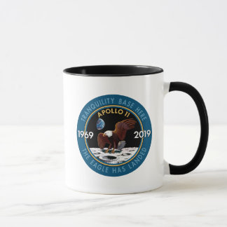 Caneca Insígnias do remendo da missão do aniversário de