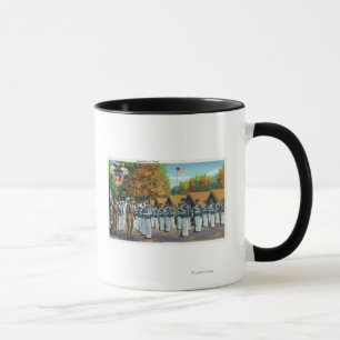 Caneca Inspeção no acampamento, soldados na formação