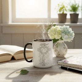 Caneca Inspiração da escritura de Deus