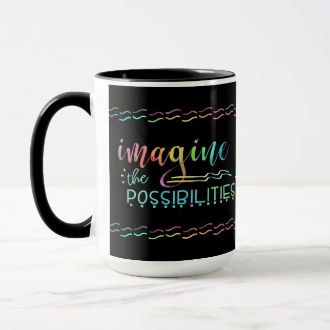 Caneca Inspiração IMAGINE AS POSSIBILIDADES (Esquerda)