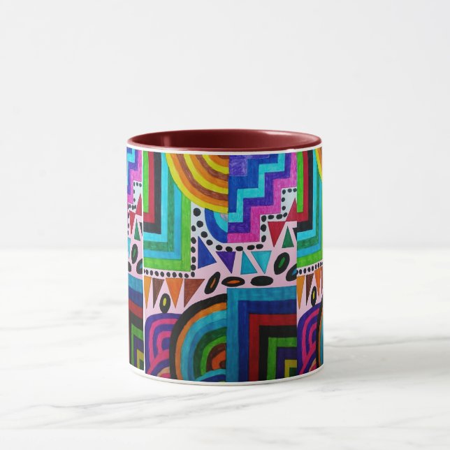 Caneca Inspirações africanas coloridas (Centro)