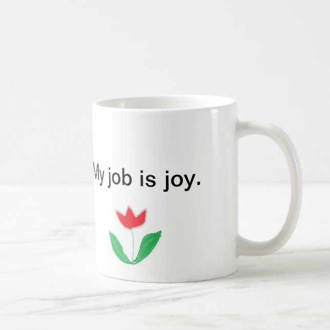 Caneca inspirada - alegria com flor (Direita)