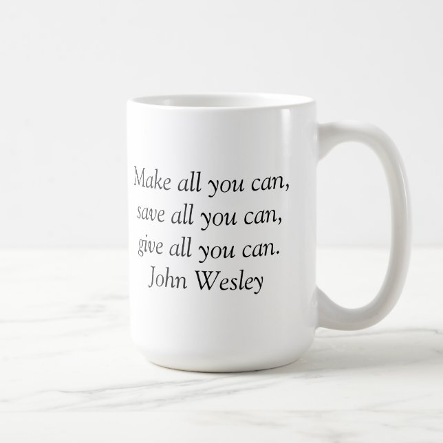 Caneca inspirada - citações de John Wesley (Direita)