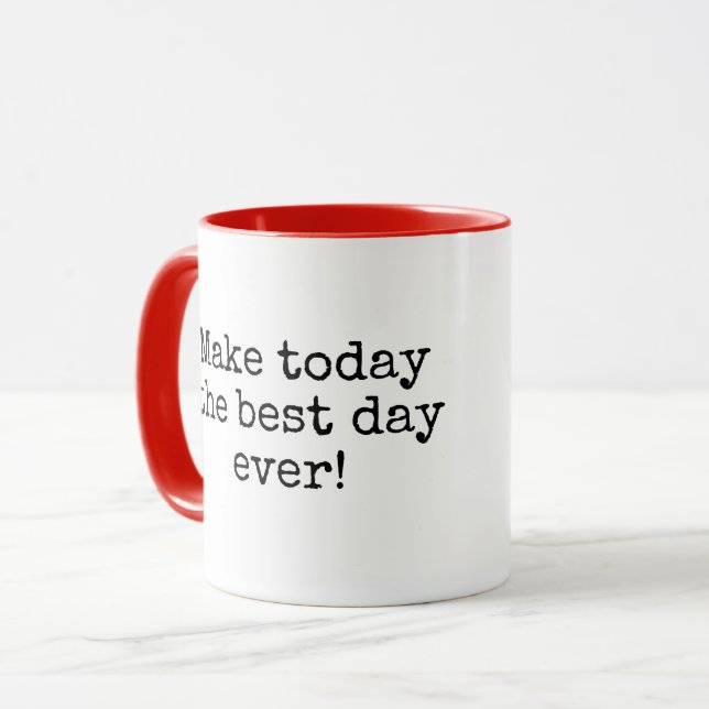 Caneca Inspiring Quote With Stick Figure Girl (Frente Esquerda)