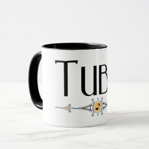 Caneca Instrumento Musical de Linha Decorativa Tuba