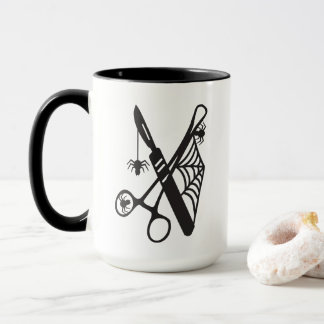Caneca Instrumentos Cirúrgicos Halloween