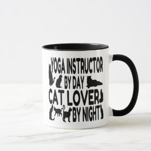 Caneca Instrutor Cat Lover Yoga