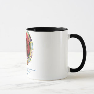 Caneca inteira da campainha das citações de Seen