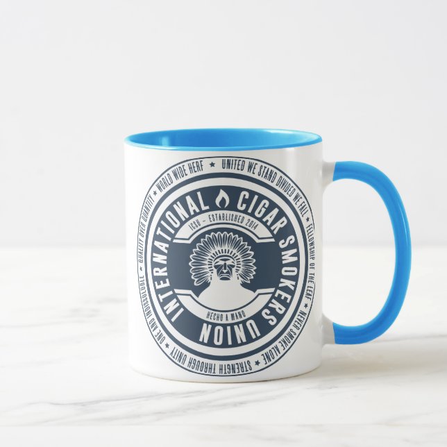 Caneca internacional da união dos fumadores de (Direita)