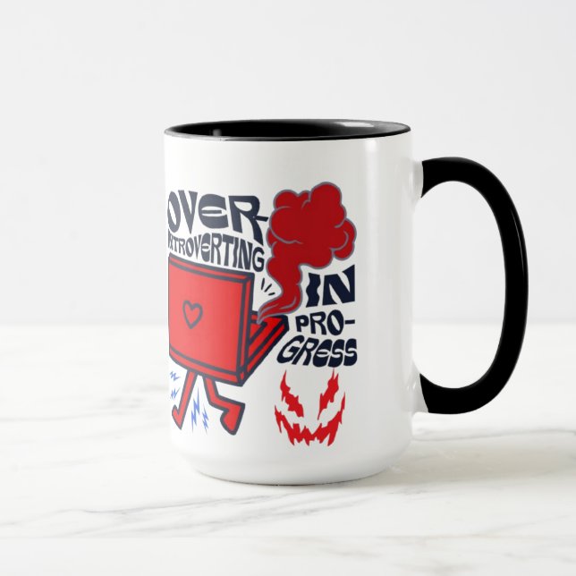 Caneca Introdução em Andamento do Café Mug | Engraçado (Direita)