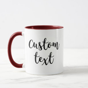 Caneca Introduza O Seu Próprio Texto Personalizar O Pres