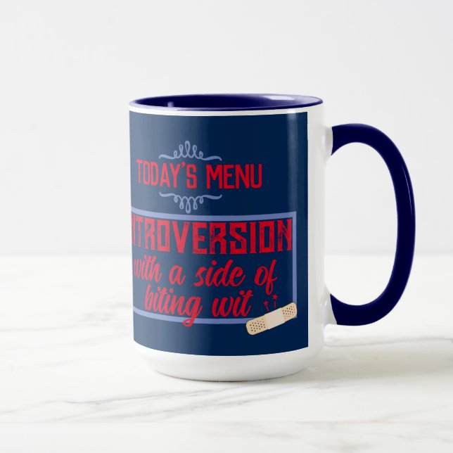 Caneca Introduzir mordidas antissociais solitárias com sa (Direita)