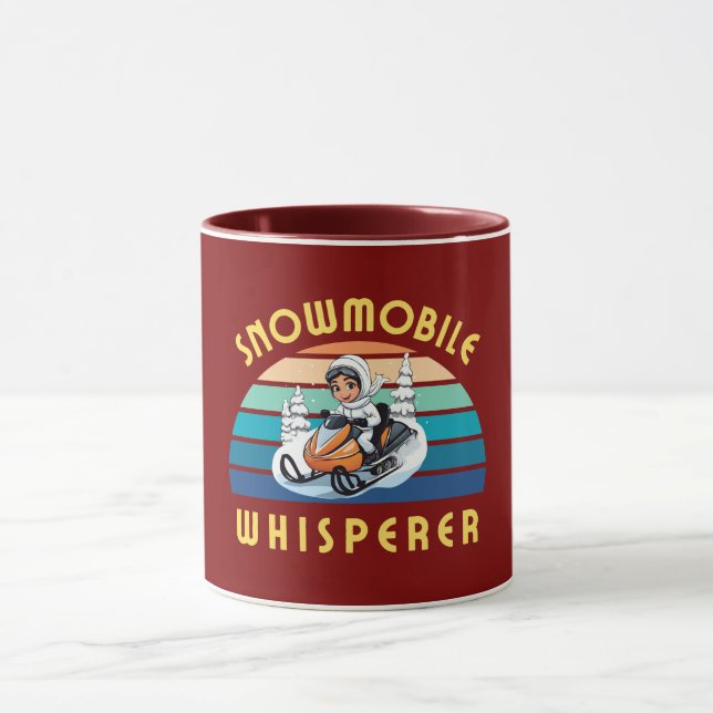 Caneca inverno de moça de neve (Centro)