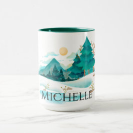 Caneca Inverno nas montanhas