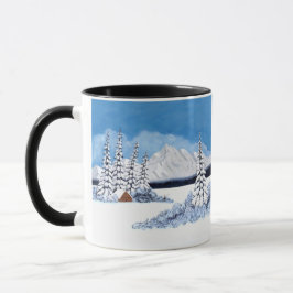 Caneca Inverno Nevado Brilhante