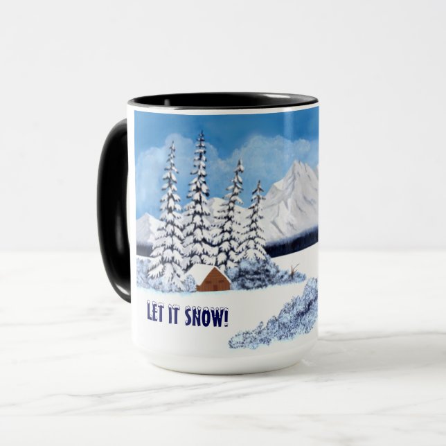 Caneca Inverno Nevado Grande (Frente Esquerda)