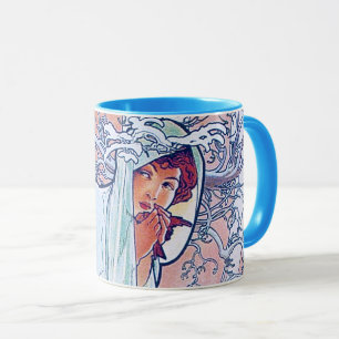 Caneca Inverno (Quatro Assentos), Alphonse Mucha