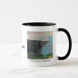 Caneca Ireland por feriados - penhascos de Moher e de
