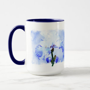 Caneca Íris Com Más - Azul E Branco
