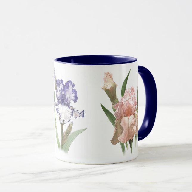Caneca Iris Flower Garden (Frente Esquerda)