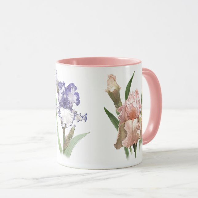 Caneca Iris Flower Garden (Frente Esquerda)
