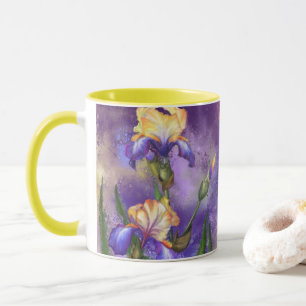 Caneca Iris Flowers Coffee Mug