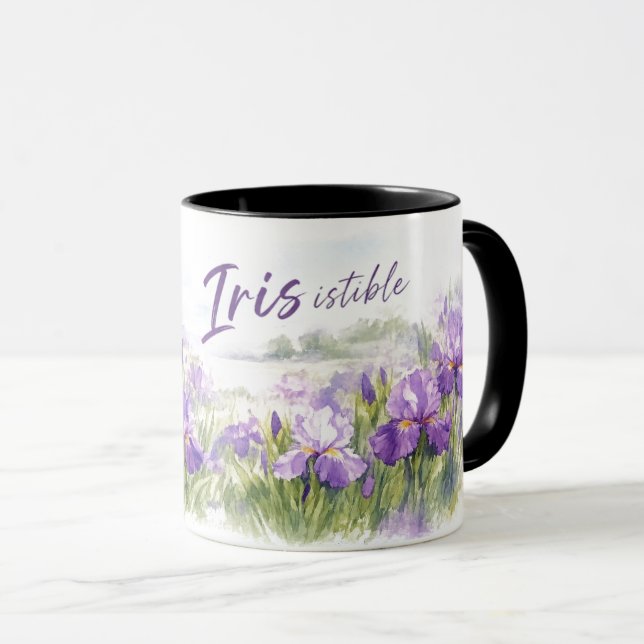 Caneca Íris Irresistível para Jardineiros de Primavera (Frente Esquerda)