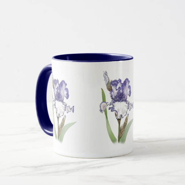Caneca Íris Roxa Ondulada (Frente Esquerda)