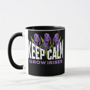 Caneca Irises Mais Longas Mantenham Calma Crescer Influen