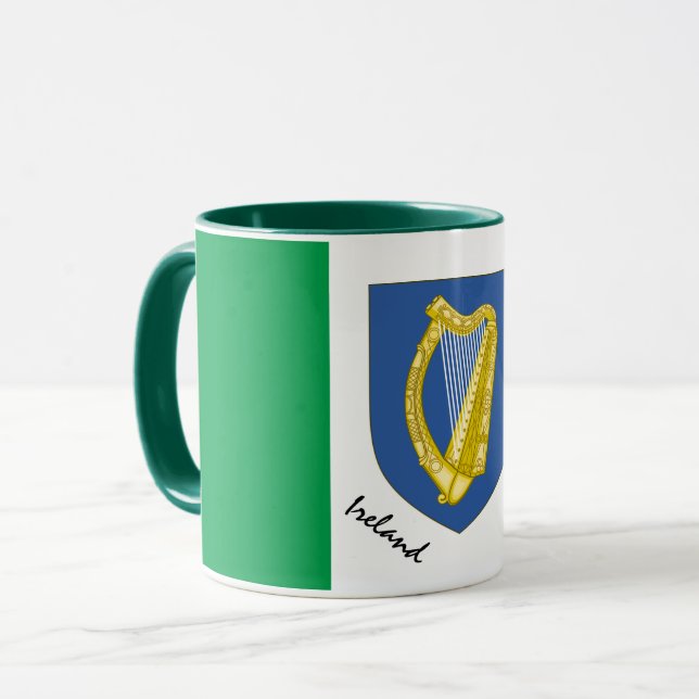 Caneca Irish Flag e Ireland Patriot / sport Mug (Frente Esquerda)