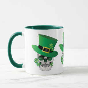 Caneca Irish Leprechaun Skull