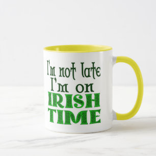 Caneca Irish Time Engraçado Coffee Mug