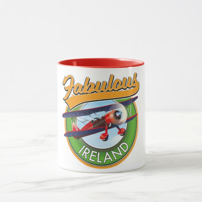 Caneca Irlanda fabulosa adesivo de viagem. (Centro)