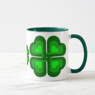 Caneca Irlandês, Irlanda - shamrock, trevo