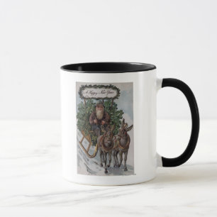 Caneca Irlandês que conduz o trenó dos trevos