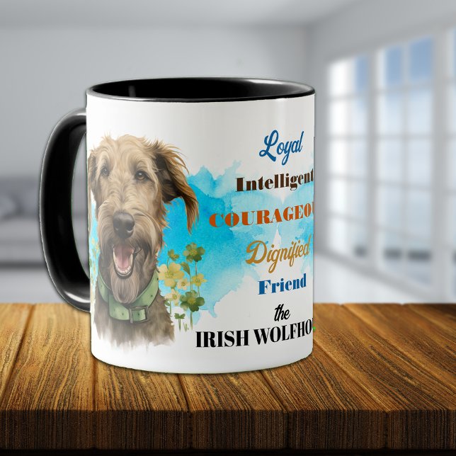 Caneca Irlandês Wolfhound Dog Amigo Leal (Criador carregado)