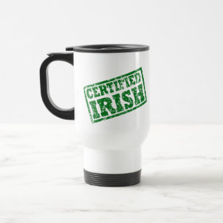 Caneca irlandesa certificada afligida