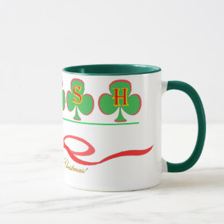 Caneca irlandesa da campainha do Natal