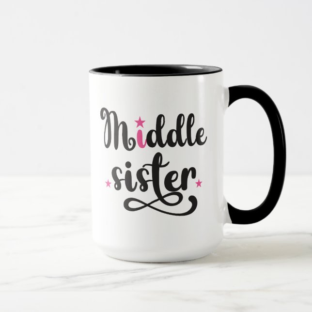 Caneca Irmã Média, Estrelas Bonitas (Direita)