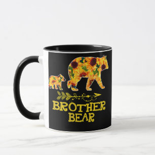 Caneca Irmão Bear Girassol Engraçado Mãe Pai 