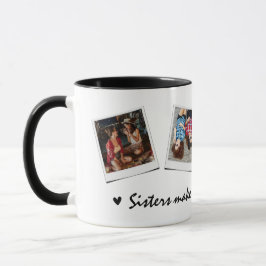 Caneca Irmãs fofas para 4 fotos