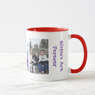 Caneca Irmãs Fofas São Para Sempre Amor De Irmã Foto Flor